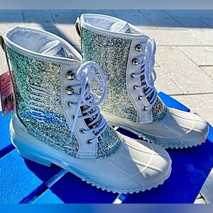 NIB Juicy Couture Glitter Boots Winter/Rain or Fashion Sz 9